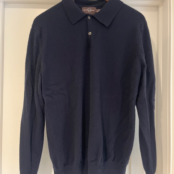 Black Brown 1826 Men's Navy cashmere Sweater - Picture 1 of 7